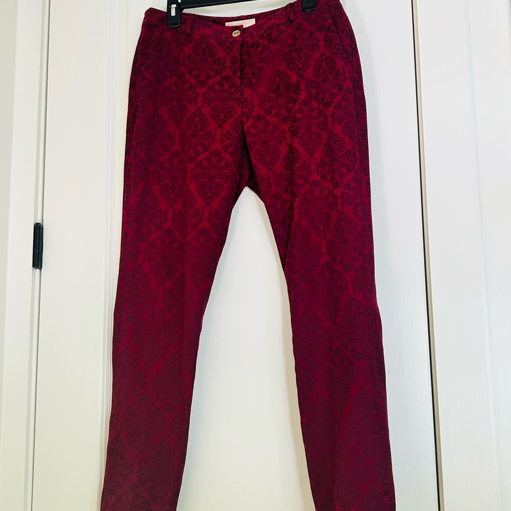 Michael Kors Burgundy Straight Leg Women’s Pants Size 8